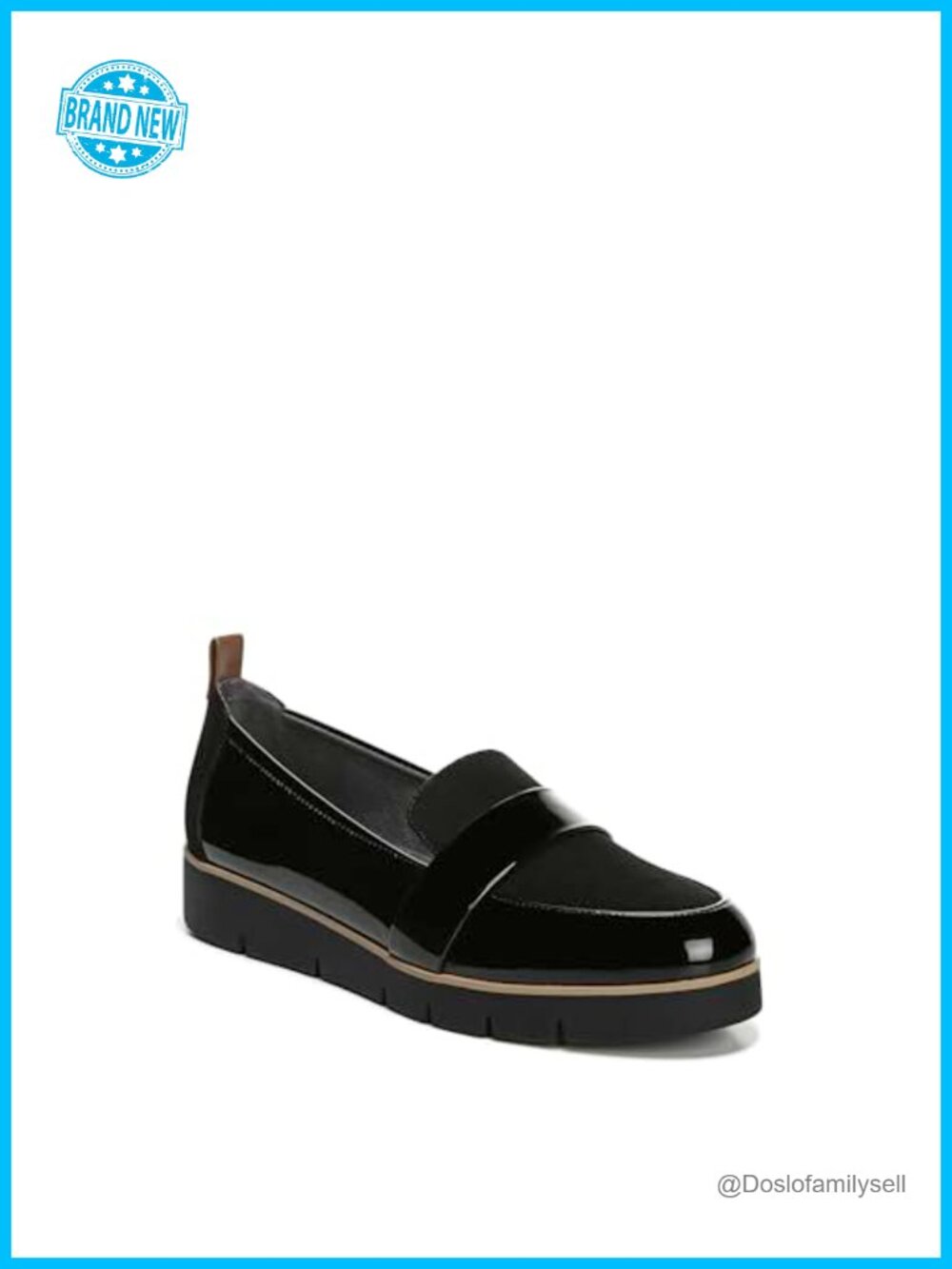 Womens Platform Loafer Moc Slip On Cushioned Casual Walking Shoe